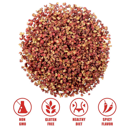 Yimi Sichuan Szechuan Peppercorns, Grade AAA Whole Red Peppercorn, Strong Flavor for Mapo Tofu, 2.1 oz