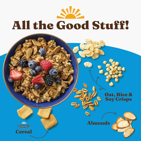 13g 8 oz. (Pack 1) Catalina Crunch Protein Granola - Low Sugar Breakfast Cereal with of Protein - Gluten Free, Keto