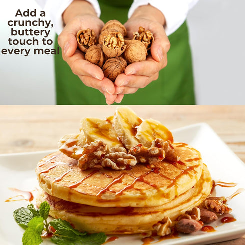 48 Oz 3 Lbs Premium Natural Walnuts in Shell Walnuts in Shell, Jumbo, Fresh, Buttery Taste, Easy to Crack, California