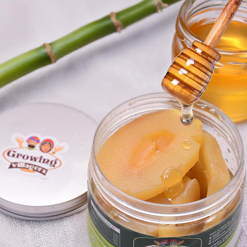 Growing Villagers Bamboo Murabba in Honey 600g (21.16 oz) | Ready to Eat Bamboo