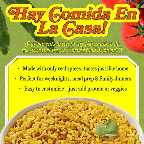 7 oz, Pack Loisa Premium Latin Rice & Beans, Premium Latin Rice, Non-GMO, No MSG, No Artificial Flavors, No Artificial