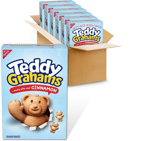 TEDDY GRAHAMS Cinnamon Graham Snacks, Bulk Kids Snacks, 6 - 10 oz
