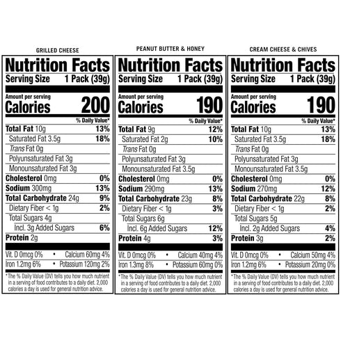 Pack, 10 Packs, 6 Lance Sandwich Crackers, Captain's Wafers, Variety Individual Sandwiches Each
