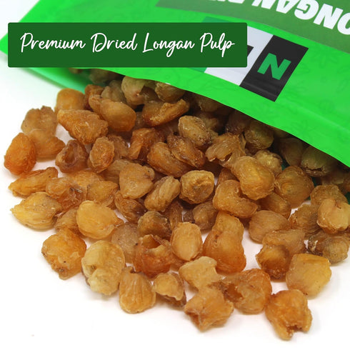 16 Oz, NPG Dried Longan Pulp Meat Fruit, Gui Yuan, Lung Gan, No Additives, Edible, Perfect for Teas, Snacks, Desserts