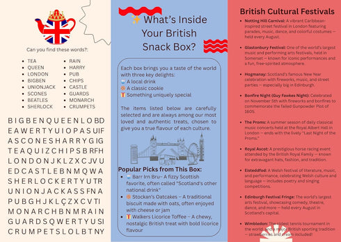 LECSA SPECIALTY SNACKS Package Pack British Snack Care - Variety of Treats from UK - Snack Box for Kids and Adults