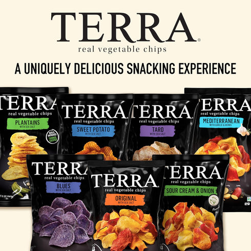 1 Oz (Pack 24) Terra Vegetable Chips with Sea Salt