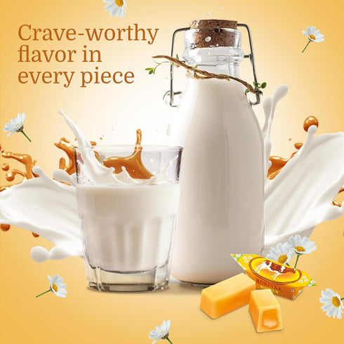 7.23oz (205g), 14 Pack 1 Roshen Korivka Milk Fudge Candy, Approx. Pieces, Ukrainian Non-Glazed Dairy Fudge with Sugary