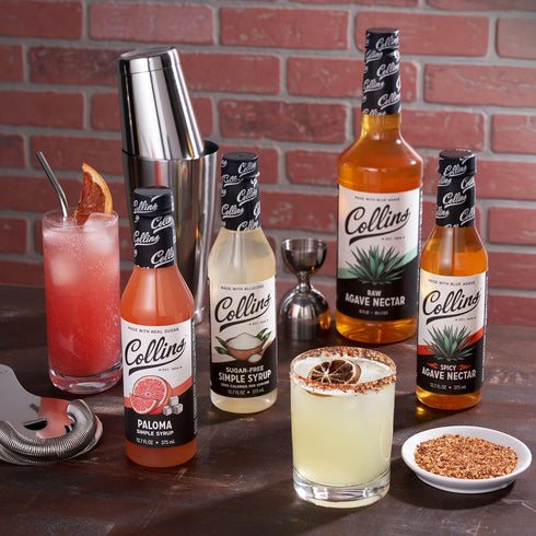 12.7 oz, Set 1 Collins Paloma Syrup, Made with Grapefruit, Ready to Use Cocktail Mixer for Tequila and Mezcal Drink