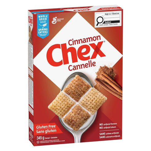 345g/12.1oz, Chex Gluten Free Cinnamon Cereal, (Imported from Canada)