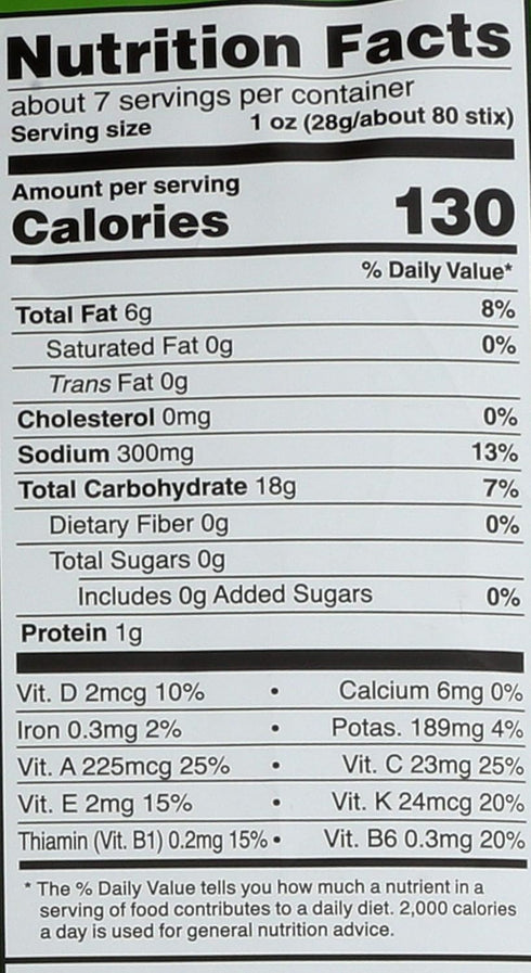 6.75 oz Good Health Inc. Veggie Stix