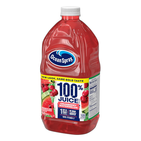 100% 64 Oz (Pack 1) Ocean Spray Juice Cranberry Watermelon Juice Blend, Fl Bottle