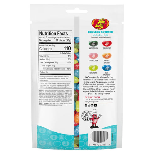Summer 8 oz Jelly Belly Endless Jelly Bean Collection - Bag - Genuine, Official, Straight from the Source