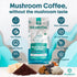 Immune Wellbeing 1 12oz Organic Lion's Mane & Chaga Mushroom Coffee Ground Dark Roast, Full Fruiting Bodies