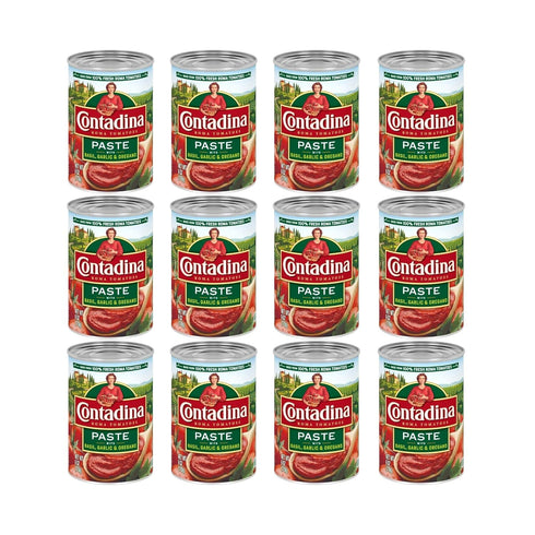 Contadina Tomato Paste with Italian Herbs, 6 oz (Pack of 12)