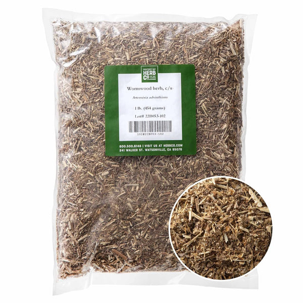 Organic Wormwood Herb Cut & Sifted, by Herb Co, Used for flavoring