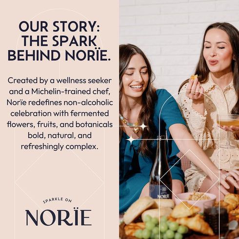 750ml Nore Lots of Purple Award-Winning Non-Alcoholic Sparkling Blend with Syrah Grapes, Chamomile & Chrysanthemum