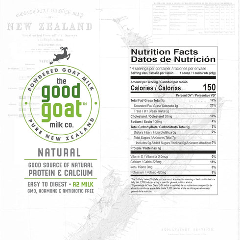 The Good Goat Milk Company 14oz New Zealand Full Cream Goat Milk Powder (Natural)