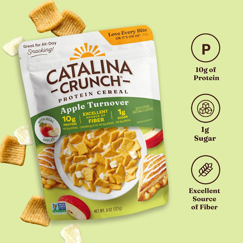 10g 8 oz (Pack 1) Catalina Crunch Protein Cereal - Breakfast Cereal with of Protein, No Added Sugar - Gluten Free