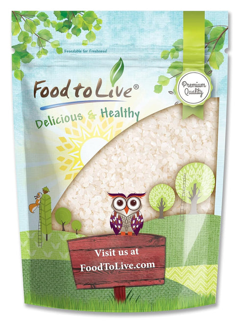 Food to Live Short-Grain White Rice, 1 Pound Premium Japanese Style Short-Grain,