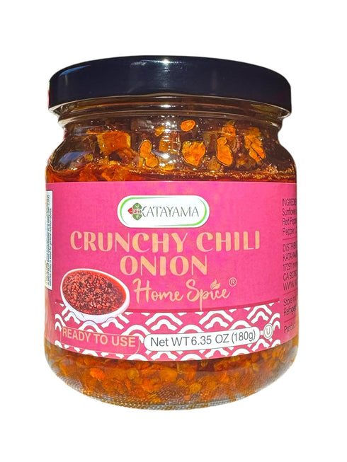 Katayama Crunchy Chili Onion, Spicy Chili Crisp with Fried Garlic & Onion Versatile