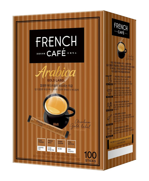 (100 Namyang French Cafe Arabica Gold Label Instant Coffee Mix sticks)