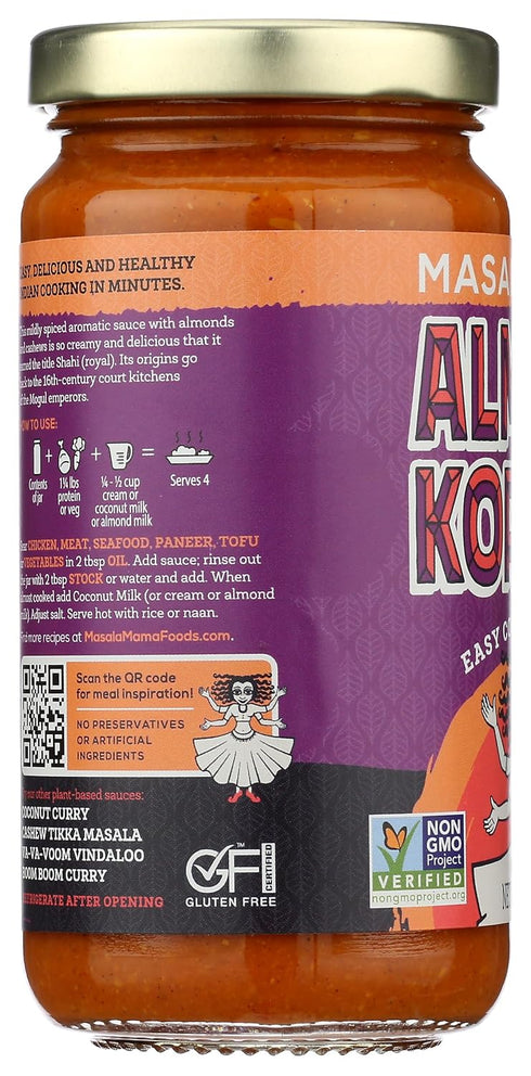 10 OZ MASALA MAMA Almond Korma Cooking Sauce