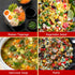 9 12.35oz Dried Ramen Toppings Dehydrated Vegetables Mixed Vegetable Green & Red Bell Peppers, Natural Dried Veggie