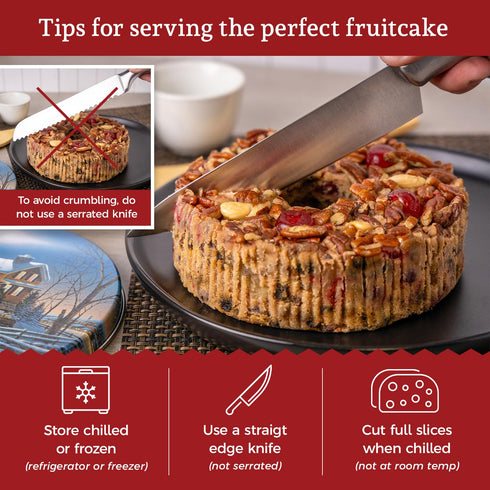 1917 (36 Beatrice Bakery Co. No Sugar Added Fruitcake, Grandma's Baked Fresh Delicious Dessert With Low Sugar and Keto