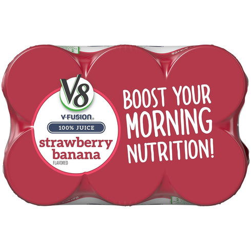 V8 8 Oz (Pack 6) Strawberry Banana, Fl