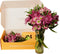 Blyskt - Mixed Chrysanthemum & Alstroemeria Flower Gift Box, Glass Vase Included, Fresh