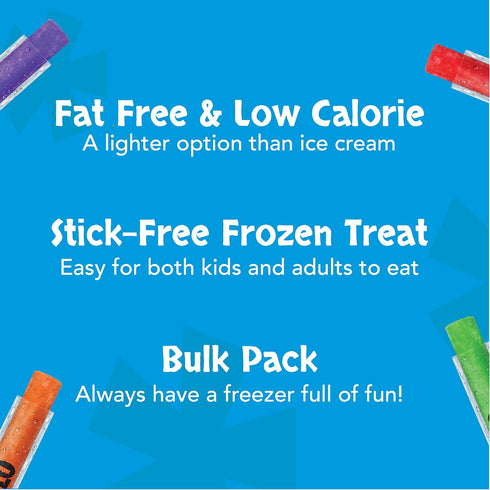 1oz 100 Count, (85100) Otter Pops, Original Assorted Freezer Pops, Freeze Pops in Six Zippy Flavors