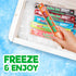 36 Count 1.5oz, Italian Ice Freeze Pops, Freeze Pops Bulk Each is Great Dye Free Popsicles for Sharing, Snacking