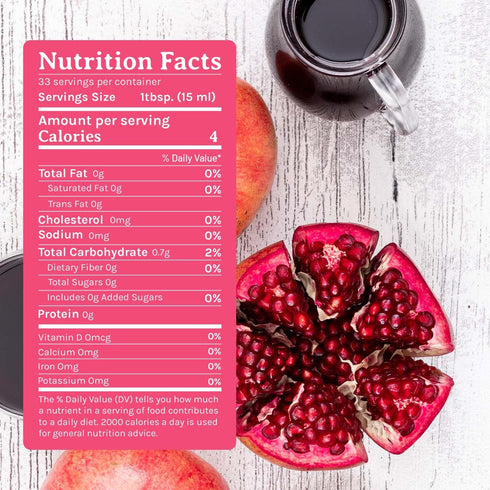 100% 16.9 Oz (pack 1) De La Rosa Organic Pomegranate Vinegar, Pure & Unfiltered, Vegan, Gluten Free & Kosher, Great