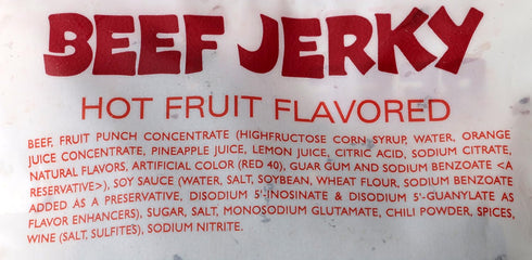 Chinese 1.5oz (Pack 6) Beef Jerky (Hot Fruit Flavored)