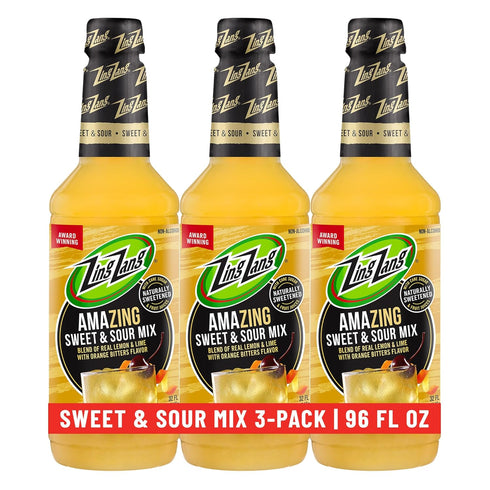 Zing Zang Sweet & Sour Mix, Non-Alcoholic Cocktail Mixer, 32 Fl Oz