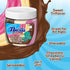 10.6 Oz Pack 1 Nucita Trisabor Spreadable, Creamy Candy Chocolate, Vanilla and Strawberry, Jar