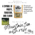 1.76oz APSOGO Organic Mountain Tea with Rose - Herbal Infused Tea - Premium Quality & Excellent Taste - Produced