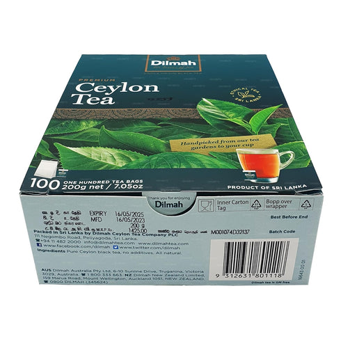 Lakpura (200g) 100 Dilmah Premium Ceylon Tea Tea Bags