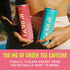 (2 Packs 12) GORGIE Variety - Tropical Variety Bundle, Sugar-Free Natural Energy Drink Sparkling, Healthy Energy Drinks
