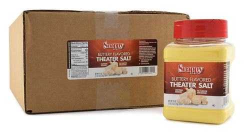 19 oz, 12-Count Snappy Butter Popcorn Seasoning, Case, Movie Theater-Style Buttery Salt Blend