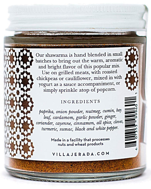 1.76 oz 1 Villa Jerada, Shawarma Premium Seasoning - Aromatic Middle Eastern Spice Blend (Wonderful For Chicken, Beef