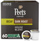 Peet's Coffee, Dark Roast Decaf Keurig K-Cup Pods, Decaffeinated Arabica Coffee -