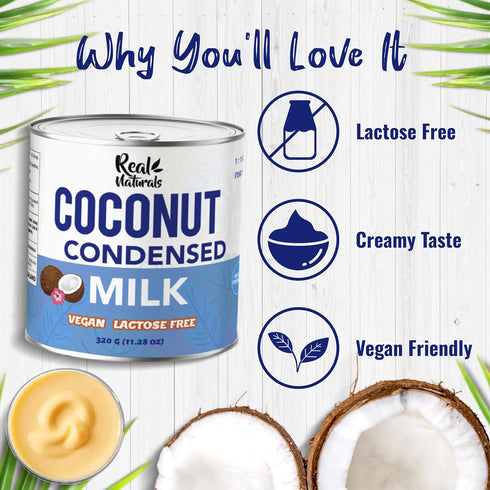 (6 Sweetened condensed coconut milk cans) vegan coconut condensed milk sweetened. Caramel sweet condense coconuts