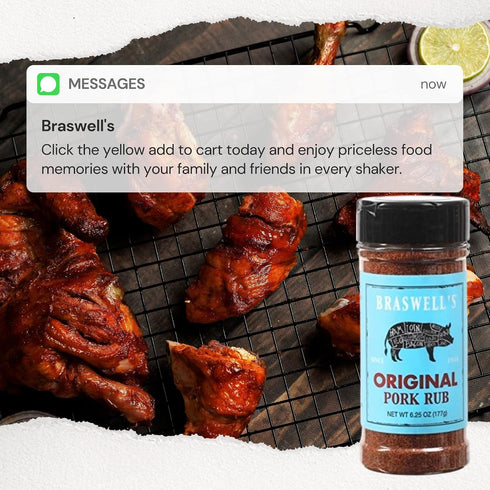 6.25 Braswell's Original Pork Rub - Ounce