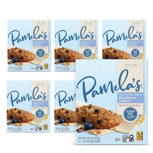 Pamela's Products Gluten Free Whenever Bars, Blueberry Lemon Box, 7.05 Oz, 30