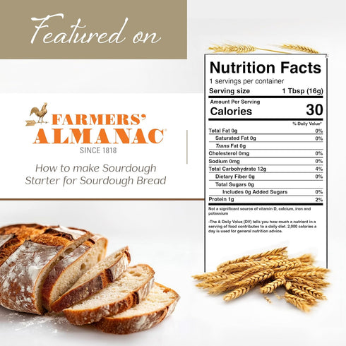 Shes Rooted Home Sourdough Starter Culture | Artisan Style Live Active Starter For Baking Sourdough Bread | Perfect