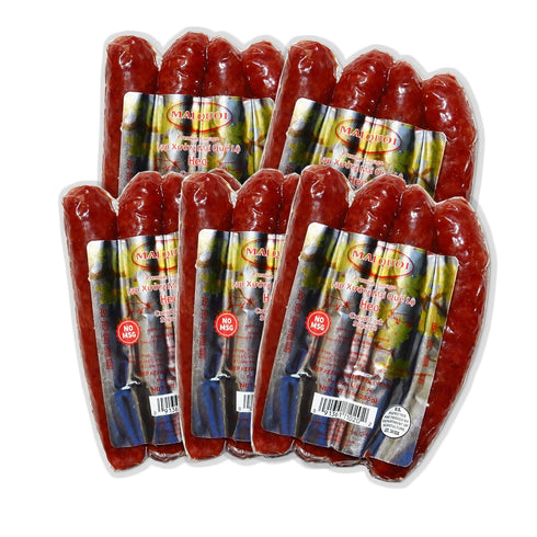 Mai Quoi 5 Packs of Premium Pork Chinese Style Sausage (Lap Xuong Pork) (No