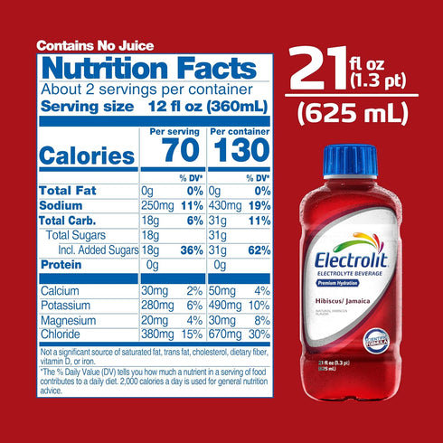 12 Pack Electrolit Hydration Electrolyte Drinks, Sports Beverages with Electrolytes, Magnesium, Calcium & Potassium
