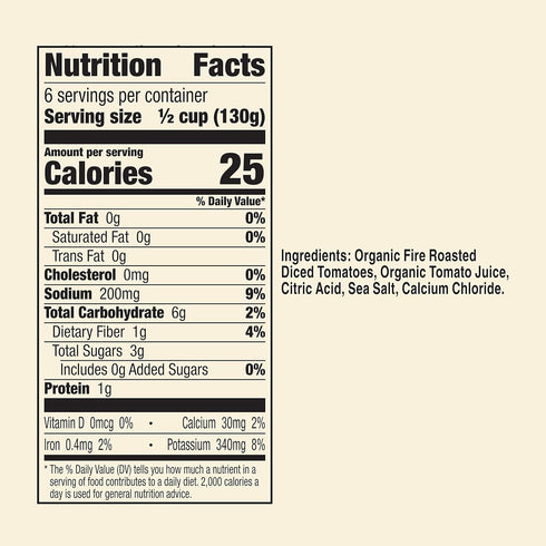 Muir Glen 28 oz. Organic Diced Fire Roasted Canned Tomatoes