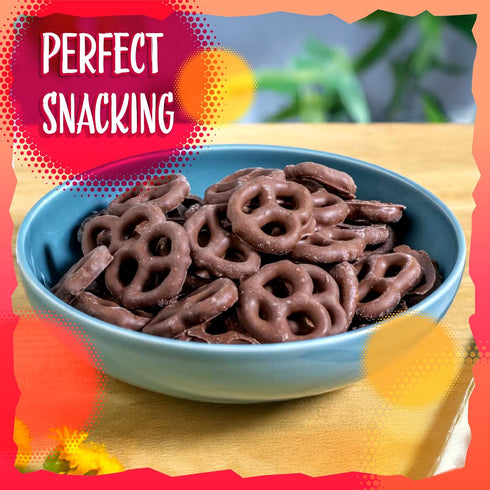 2-Pound Milk Chocolate Covered Mini Pretzels | Bag | Salted Pretzels in Sweet Chocolate